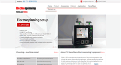 Desktop Screenshot of electro-spinning.com